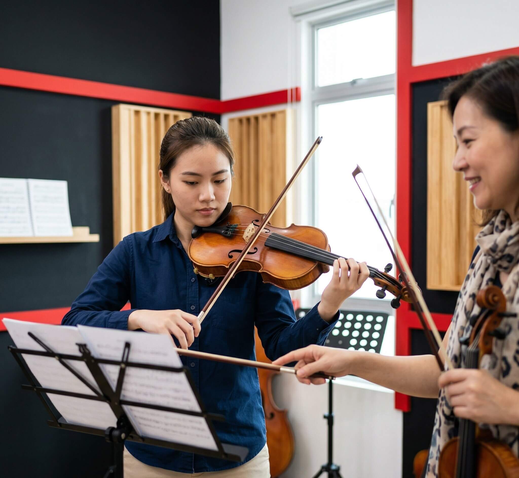 Violin student
